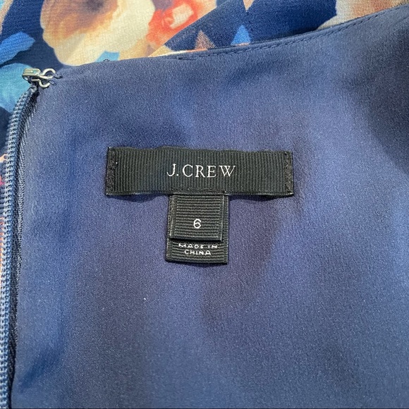 J. Crew Silk Floral Shift Dress 8643 - Picture 12 of 14